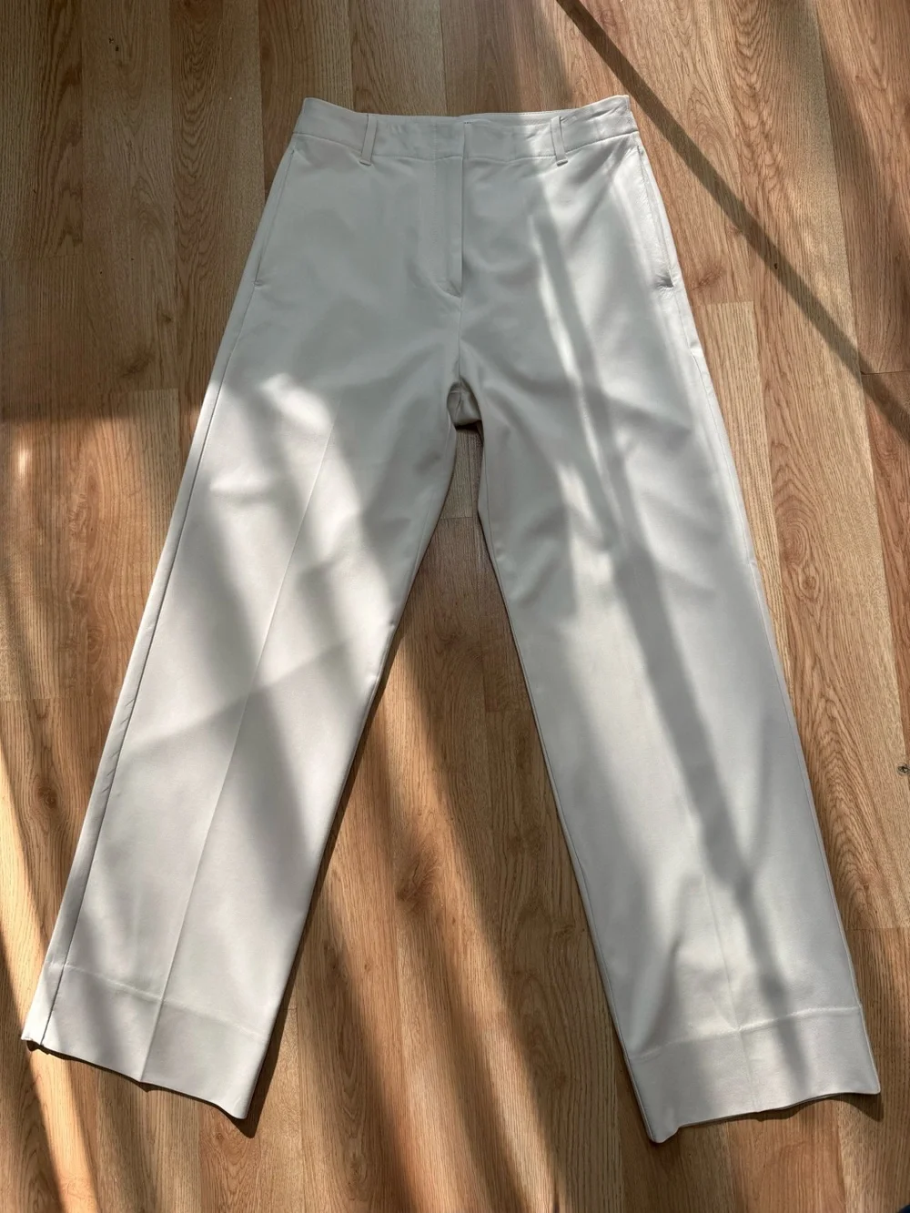 Banana Republic Women’s Ivory Wide-Leg Trousers Size 4